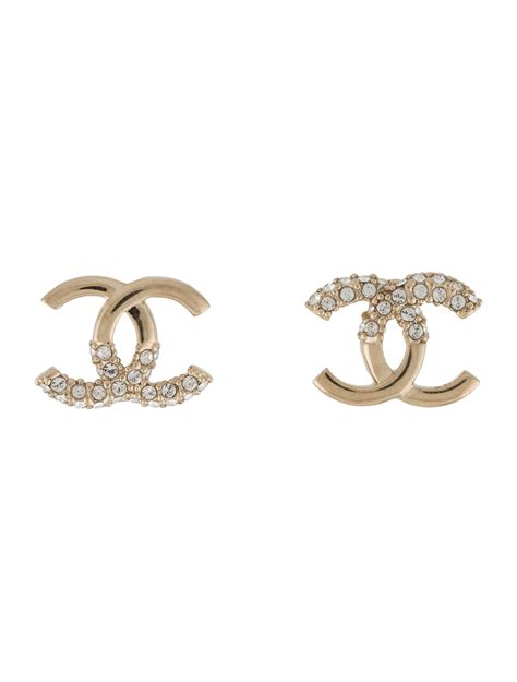 stud chanel earring|Chanel stud earrings for sale.